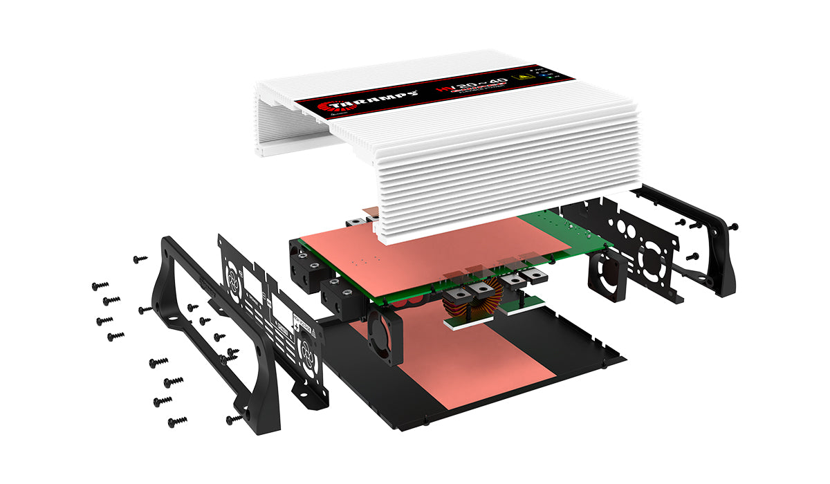 TARAMPS HV 20 ~ 40 CHIPEO – HIGH VOLTAGE MONOBLOCK OUTPUT STAGE (1 CHANNEL FROM 20,000 TO 40,000 WATTS)