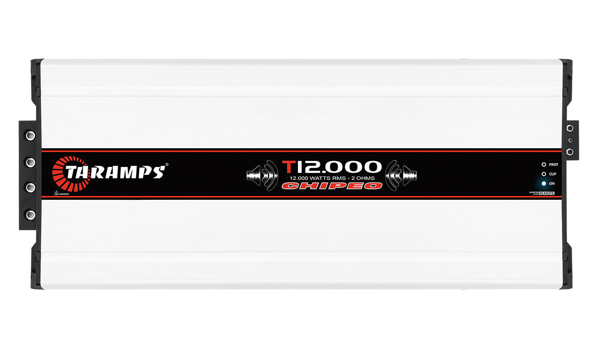 Taramps T 12000 CHIPEO 12V 1 CHANNEL AUDIO AMPLIFIER (Choose Impedance)
