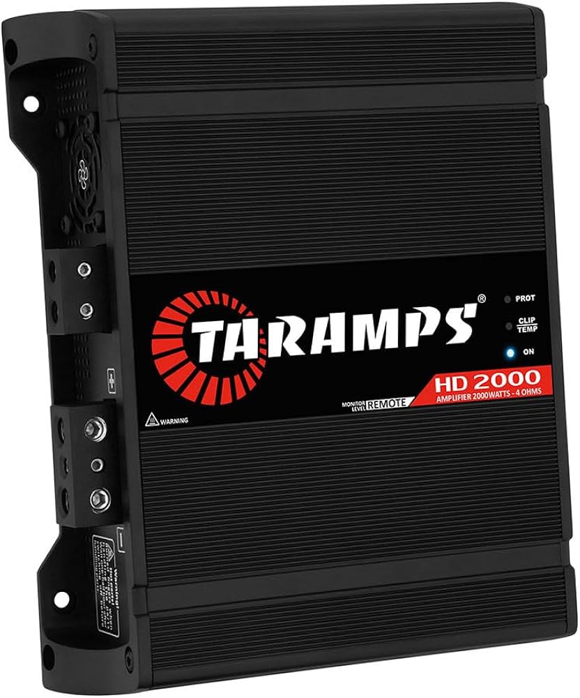 Taramps HD 2000 1 CHANNEL CAR AUDIO AMPLIFIER (Choose Color and Impedance)