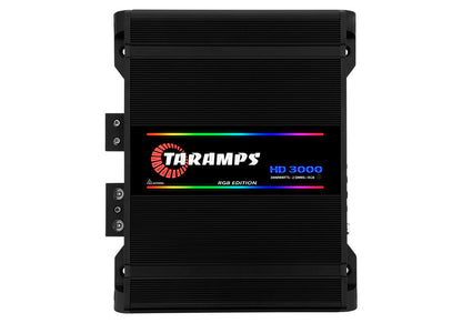 Taramps HD 3000 RGB 1 CHANNEL CAR AUDIO AMPLIFIER (Choose Color and Impedance)