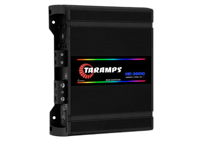 Taramps HD 3000 RGB 1 CHANNEL CAR AUDIO AMPLIFIER (Choose Color and Impedance)