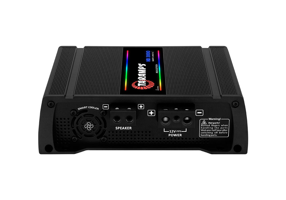 Taramps HD 3000 RGB 1 CHANNEL CAR AUDIO AMPLIFIER (Choose Color and Impedance)