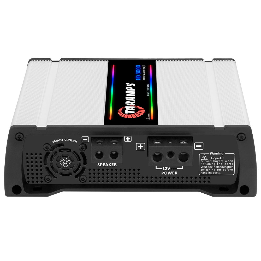 Taramps HD 3000 RGB 1 CHANNEL CAR AUDIO AMPLIFIER (Choose Color and Impedance)