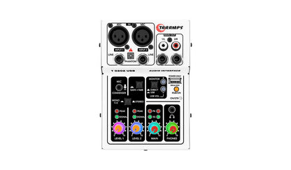 Taramps T 0202 USB INTERFACE AUDIO MIXER 2 CHANNEL W/ RGB LED (Choose Color)