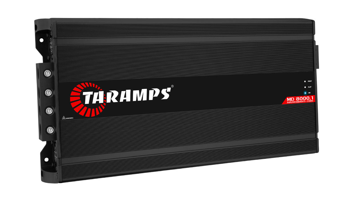 Taramps MD 8000 1 CHANNEL CAR AUDIO AMPLIFIER (Choose Impedance and Color)