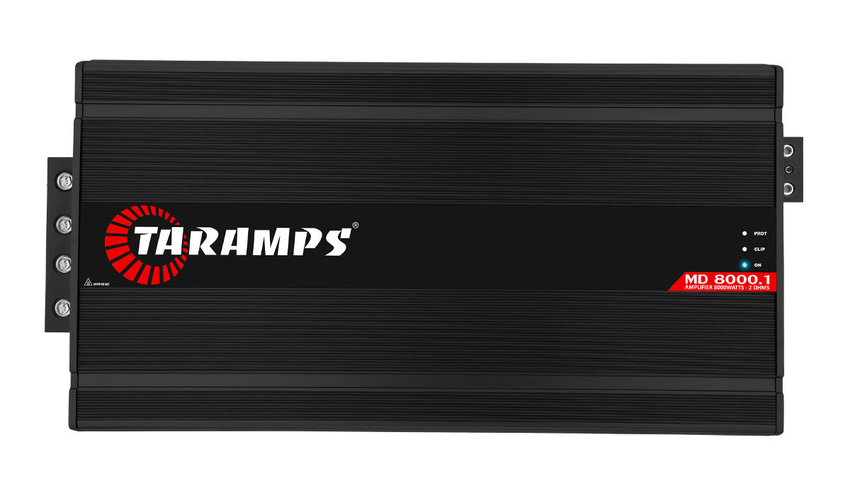 Taramps MD 8000 1 CHANNEL CAR AUDIO AMPLIFIER (Choose Impedance and Color)