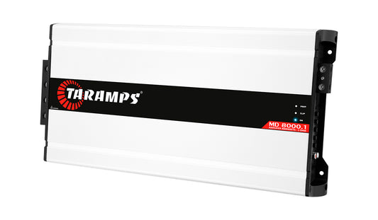 Taramps MD 8000 1 CHANNEL CAR AUDIO AMPLIFIER (Choose Impedance and Color)