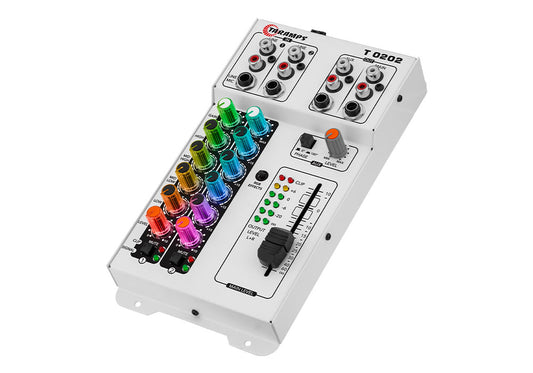 Taramps T 0202 RGB MULTICOLOR AUDIO MIXER 2 CHANNEL 4-BAND EQ W/ RGB LED
