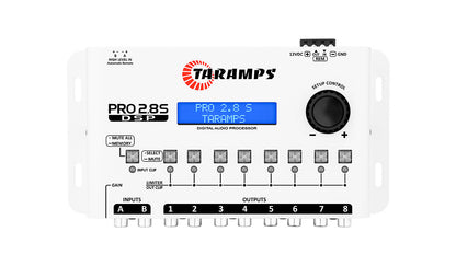 Taramps PRO 2.8S DSP 8-WAY DIGITAL AUDIO PROCESSOR W/ PEAK & RMS LIMITER (Choose Color)
