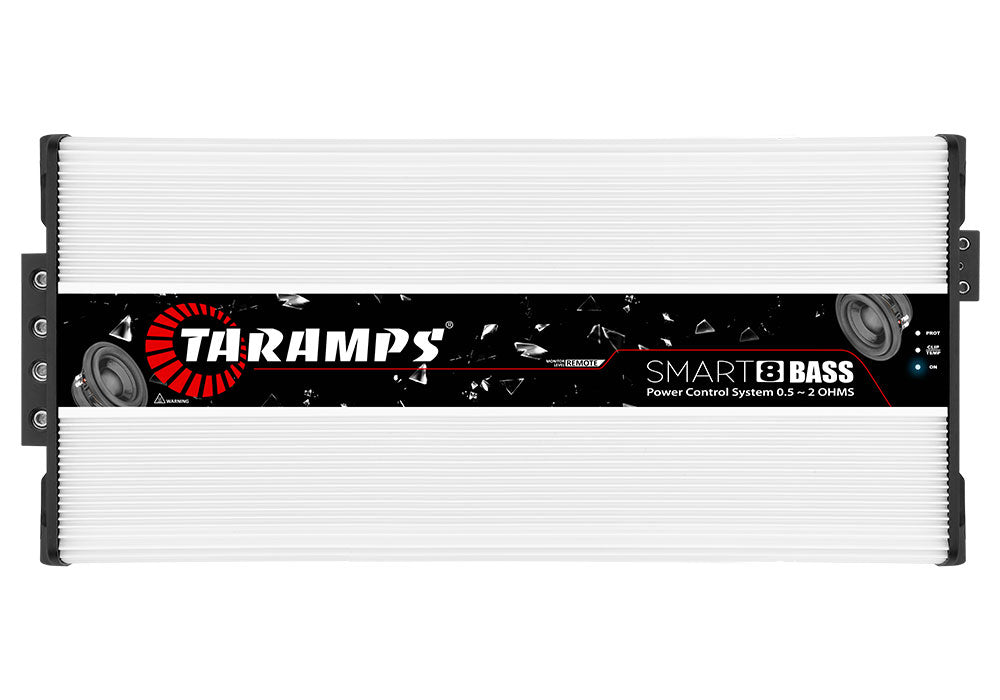 Taramps SMART 8 BASS 1 CHANNEL MULTI-IMPEDANCE AUDIO AMPLIFIER  0.5 ~ 2 OHMS