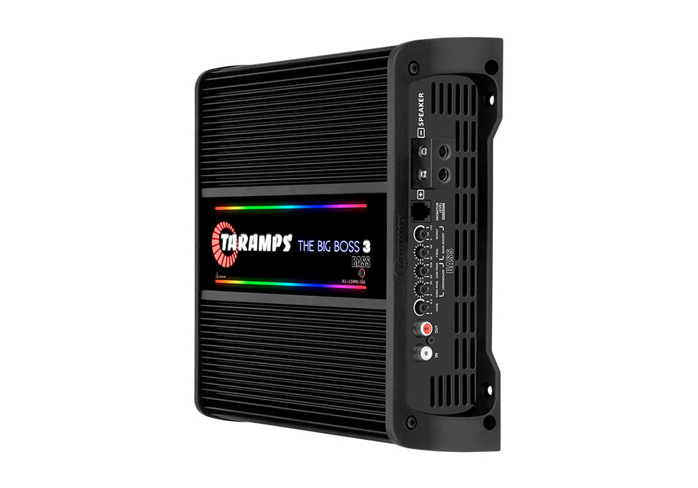 Taramps THE BIG BOSS 3 BASS 1 CHANNEL MULTI-IMPEDANCE AUDIO AMPLIFIER 0.5 ~ 2 OHMS (Choose Color)