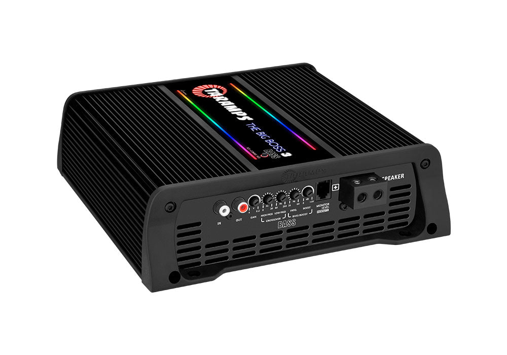 Taramps THE BIG BOSS 3 BASS 1 CHANNEL MULTI-IMPEDANCE AUDIO AMPLIFIER 0.5 ~ 2 OHMS (Choose Color)