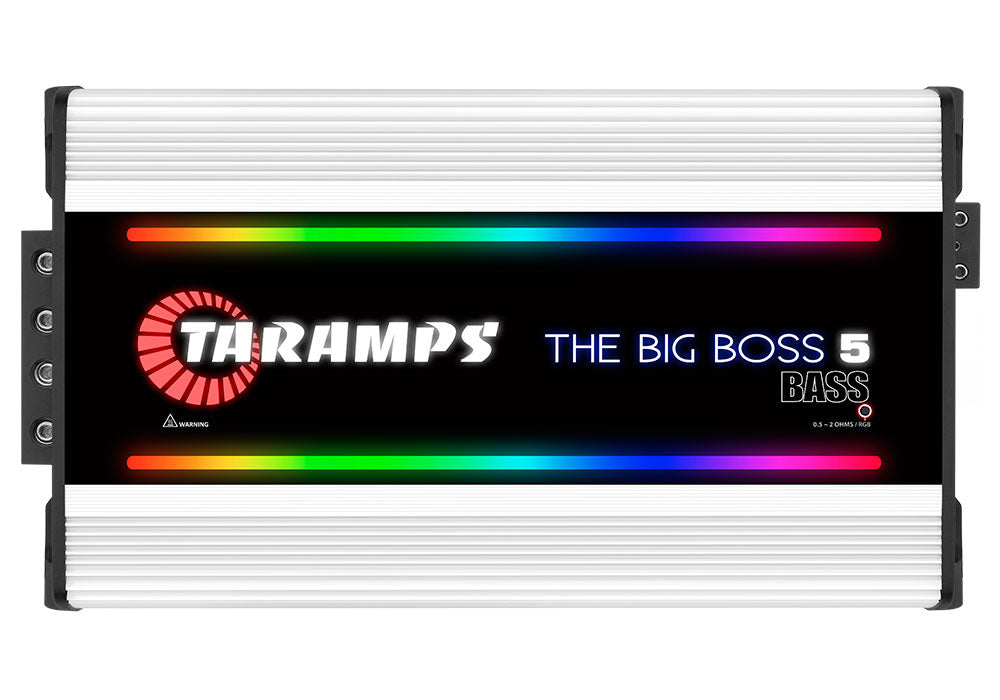 Taramps THE BIG BOSS 5 BASS 1 CHANNEL MULTI-IMPEDANCE AUDIO AMPLIFIER 0.5 ~ 2 OHMS (Choose Color)