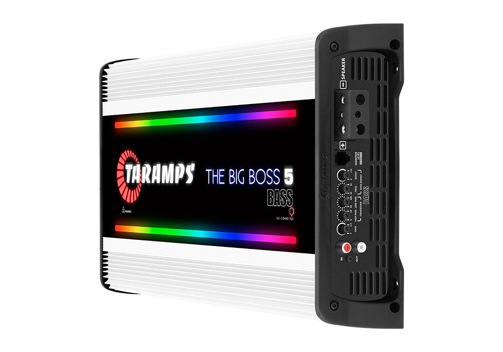 Taramps THE BIG BOSS 5 BASS 1 CHANNEL MULTI-IMPEDANCE AUDIO AMPLIFIER 0.5 ~ 2 OHMS (Choose Color)