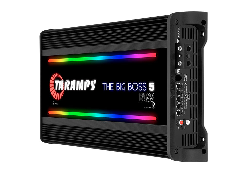 Taramps THE BIG BOSS 5 BASS 1 CHANNEL MULTI-IMPEDANCE AUDIO AMPLIFIER 0.5 ~ 2 OHMS (Choose Color)