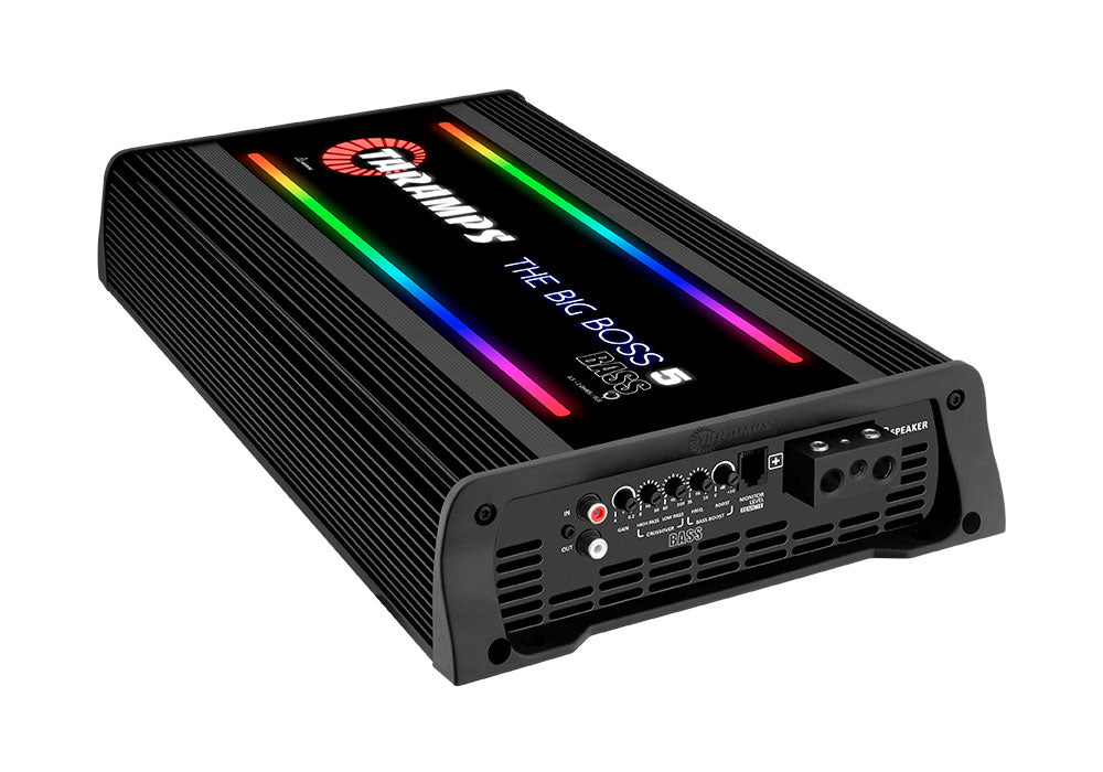 Taramps THE BIG BOSS 5 BASS 1 CHANNEL MULTI-IMPEDANCE AUDIO AMPLIFIER 0.5 ~ 2 OHMS (Choose Color)