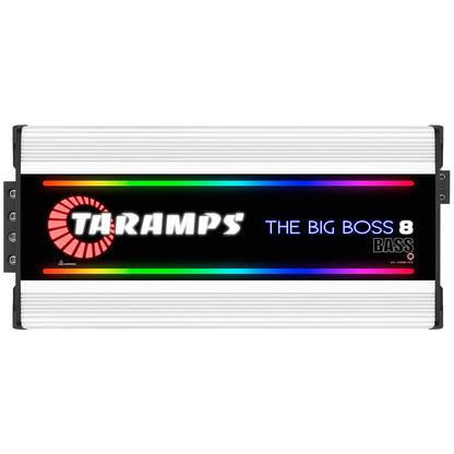 Taramps THE BIG BOSS 8 BASS 1 CHANNEL MULTI-IMPEDANCE AUDIO AMPLIFIER 0.5 ~ 2 OHMS (Choose Color)