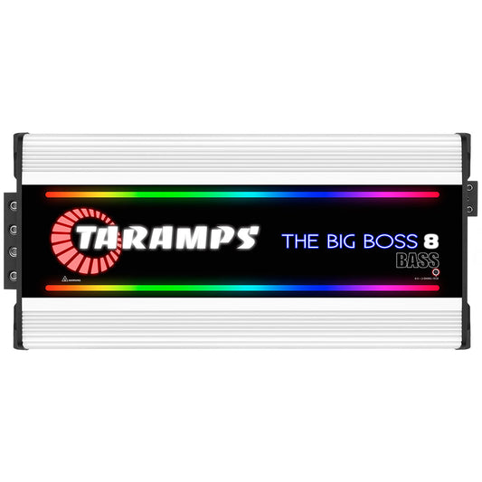 Taramps THE BIG BOSS 8 BASS 1 CHANNEL MULTI-IMPEDANCE AUDIO AMPLIFIER 0.5 ~ 2 OHMS (Choose Color)