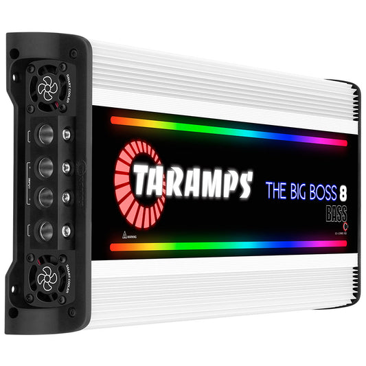 Taramps THE BIG BOSS 8 BASS 1 CHANNEL MULTI-IMPEDANCE AUDIO AMPLIFIER 0.5 ~ 2 OHMS (Choose Color)