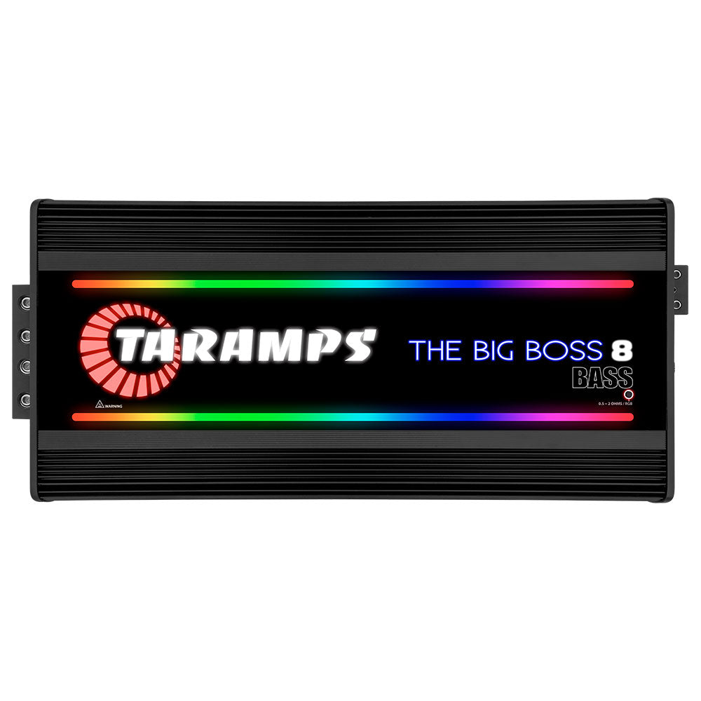 Taramps THE BIG BOSS 8 BASS 1 CHANNEL MULTI-IMPEDANCE AUDIO AMPLIFIER 0.5 ~ 2 OHMS (Choose Color)