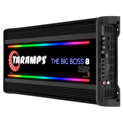 Taramps THE BIG BOSS 8 BASS 1 CHANNEL MULTI-IMPEDANCE AUDIO AMPLIFIER 0.5 ~ 2 OHMS (Choose Color)